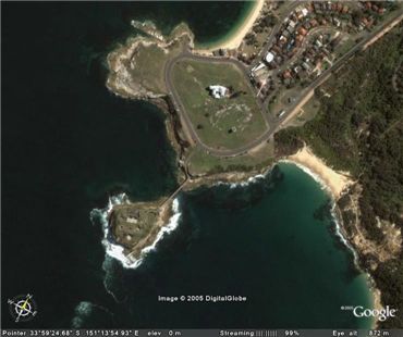 Bare Island Satellite Photo
